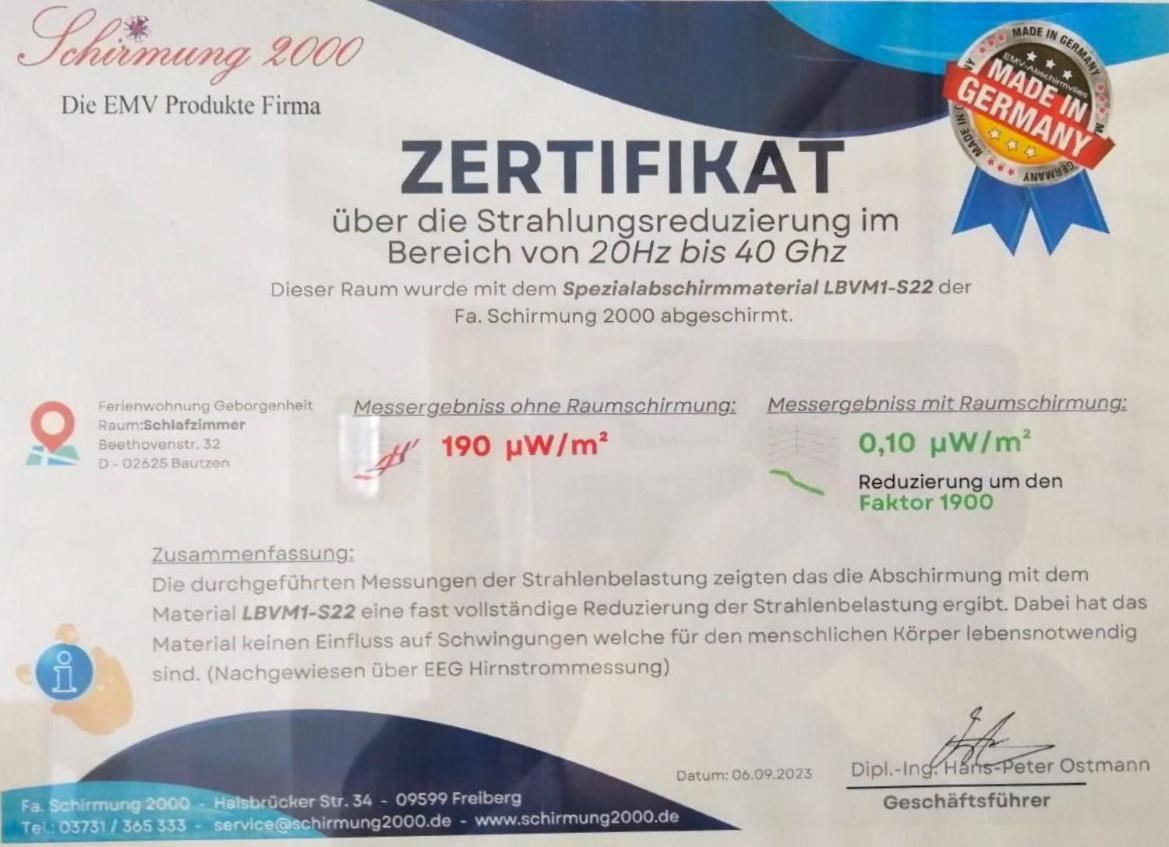 Fewo Geborgenheit Asza Mit Strahlungsfreien Zonen Баутцен Экстерьер фото